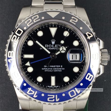 rolex gmt master 2 blau schwarz lc 100 neu 2017|Rolex 116710ln.